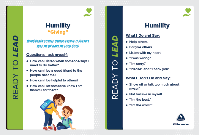 LL Action Card Elementary - Humility - English